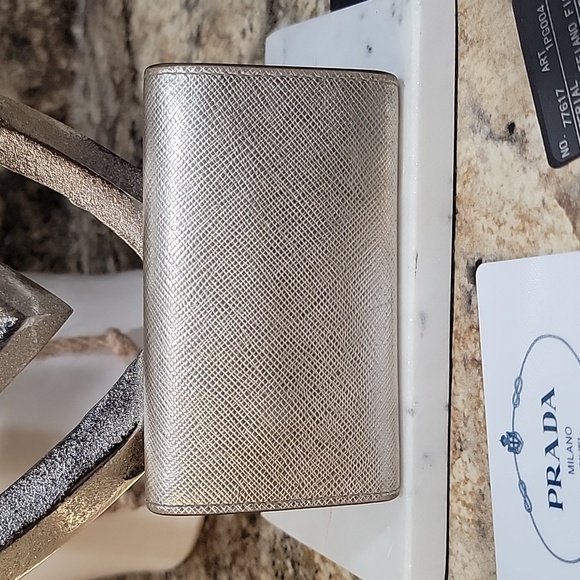 Prada EUC gold metallic key holder - Picture 3 of 7